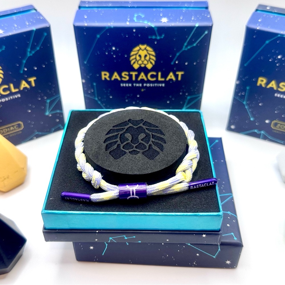Rastaclat Original Hand Braided Zodiac (GEMINI) Adjustable Bracelet ♊️ ✨NIB! - Picture 2 of 5